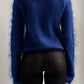 RARE AD 2000 COMME DES GARÇONS ELECTRIC BLUE MOHAIR JUMPER / UK 6-8