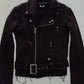 RARE 2011 JUNYA WATANABE FRAYED HEM WOOL BIKER JACKET / UK 6