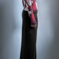 RARE EARLY 2000S ISSEY MIYAKE SEMI SHEER PRINTED MESH TOP / UK 10