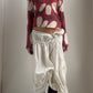 RARE EARLY 2000S ISSEY MIYAKE SEMI SHEER PRINTED MESH TOP / UK 10