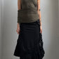EARLY 2000S PLEIN SUD GATHERED VEST / UK 8