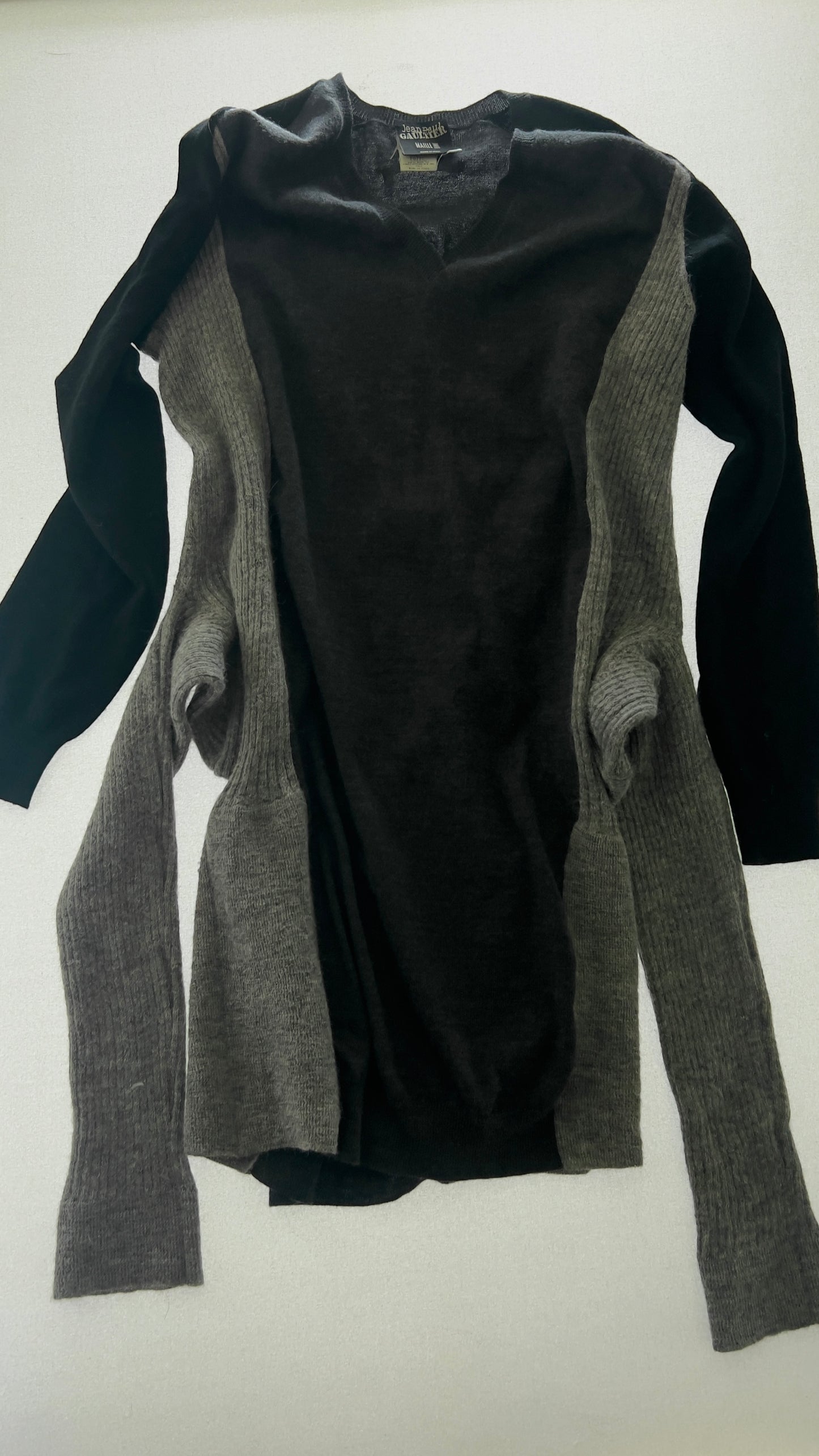 RARE 90S JEAN PAUL GAULTIER DECONSTRUCTED JUMPER / UK 6-12