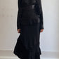 RARE AW 2003 JEAN PAUL GAULTIER SATIN BONDAGE SHIRT / UK 6-10