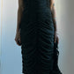 RARE EARLY 2000S D&G DRAPED CORSET DRESS / UK 6-8