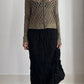 90S ISSEY MIYAKE TEXTURAL SKIRT / UK 6-10