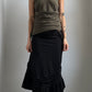 EARLY 2000S PLEIN SUD GATHERED VEST / UK 8