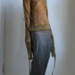 RARE AD 06 JUNYA WATANABE GOLD PUNK TOP WITH ADJUSTABLE SLEEVES / UK 8-14