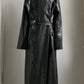 ULTRA RARE 70S OVERSIZED PVC TRENCH COAT / UK 12-16