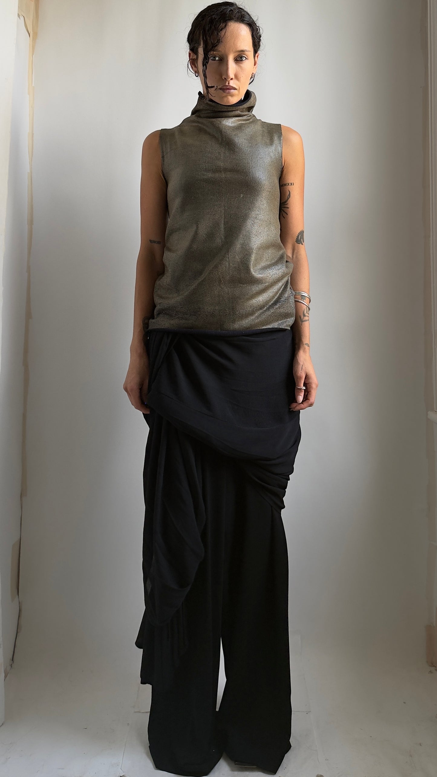 RARE EARLY 2000S YOHJI YAMAMOTO WRAP TROUSERS / UK 8-14