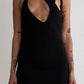RARE 90S PLEIN SUD MINI DRESS WITH AVANT GARDE NECKLINE  / UK 8