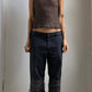 RARE UNDERCOVER DECONSTRUCTED WIDE LEG JEANS / UK 8-12
