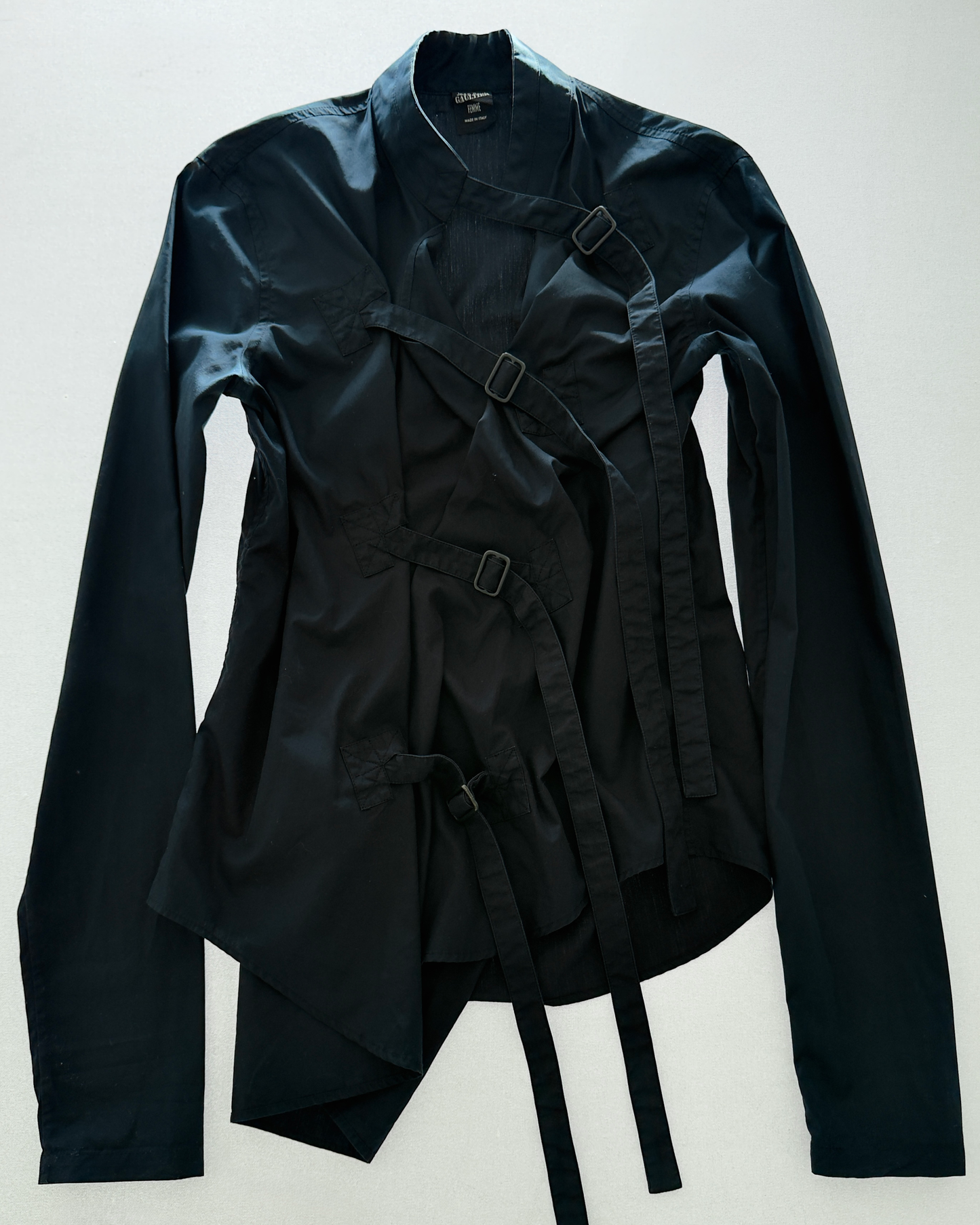 ULTRA RARE 90S JEAN PAUL GAULTIER MULTIWAY BONDAGE SHIRT / UK 6-12