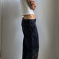 RARE UNDERCOVER DECONSTRUCTED WIDE LEG JEANS / UK 8-12