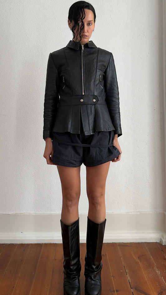 90S VIVIENNE WESTWOOD BONDAGE SHORTS / UK 6-8