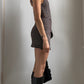 70S TWO PIECE WRAP SWIMSUIT DRESS / UK 6