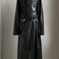 ULTRA RARE 70S OVERSIZED PVC TRENCH COAT / UK 12-16