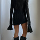 RARE 80S HELEN STOREY TWIST PLEATED DRESS