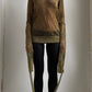 RARE AD 06 JUNYA WATANABE GOLD PUNK TOP WITH ADJUSTABLE SLEEVES / UK 8-14