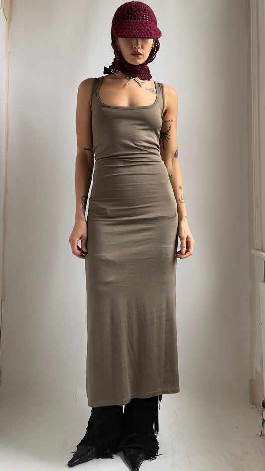 EARLY 2000S PLEIN SUD DRESS WITH WATERFALL BACK / UK 6