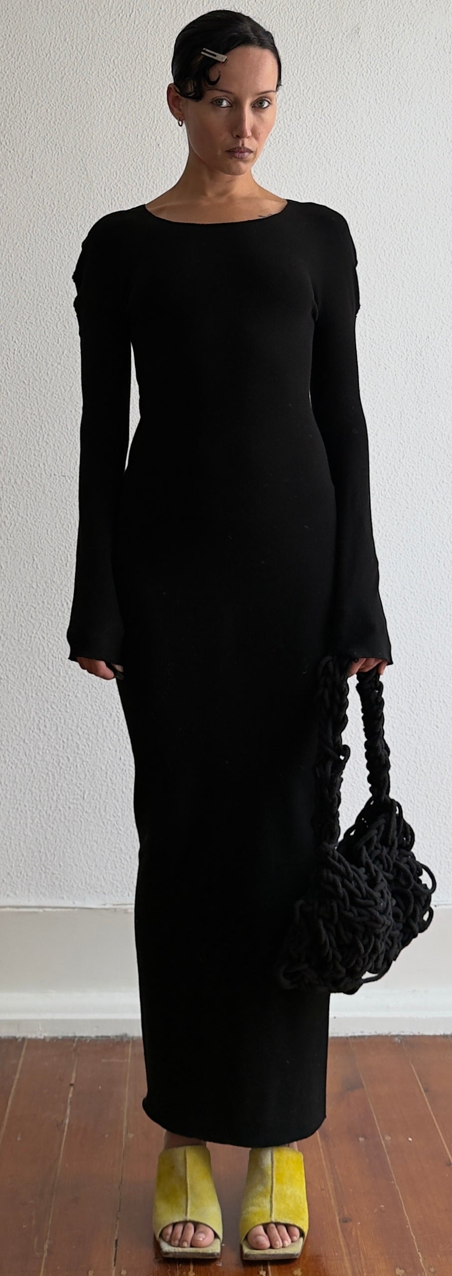 RARE 1999 ISSEY MIYAKE APOC FITTED MAXI DRESS / UK 6-10