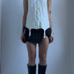 RARE 40S THERMAL VEST WITH SUSPENDERS / UK 8-12