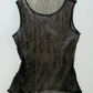 90S HIROKO KOSHINO LAYERED MESH TOP / UK 8-12
