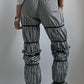 EARLY 2000S COMME DES GARÇON GINGHAM RUFFLE TROUSERS