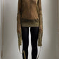 RARE AD 06 JUNYA WATANABE GOLD PUNK TOP WITH ADJUSTABLE SLEEVES / UK 8-14