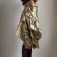 RARE EARLY 2000S COMME DES GARCONS DECONSTRUCTED FOIL SKIRT / W; 27"