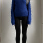 RARE AD 2000 COMME DES GARÇONS ELECTRIC BLUE MOHAIR JUMPER / UK 6-8