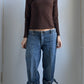 90S AMAYA ARZUGA FEATHER NECKLINE JUMPER / UK 6-10