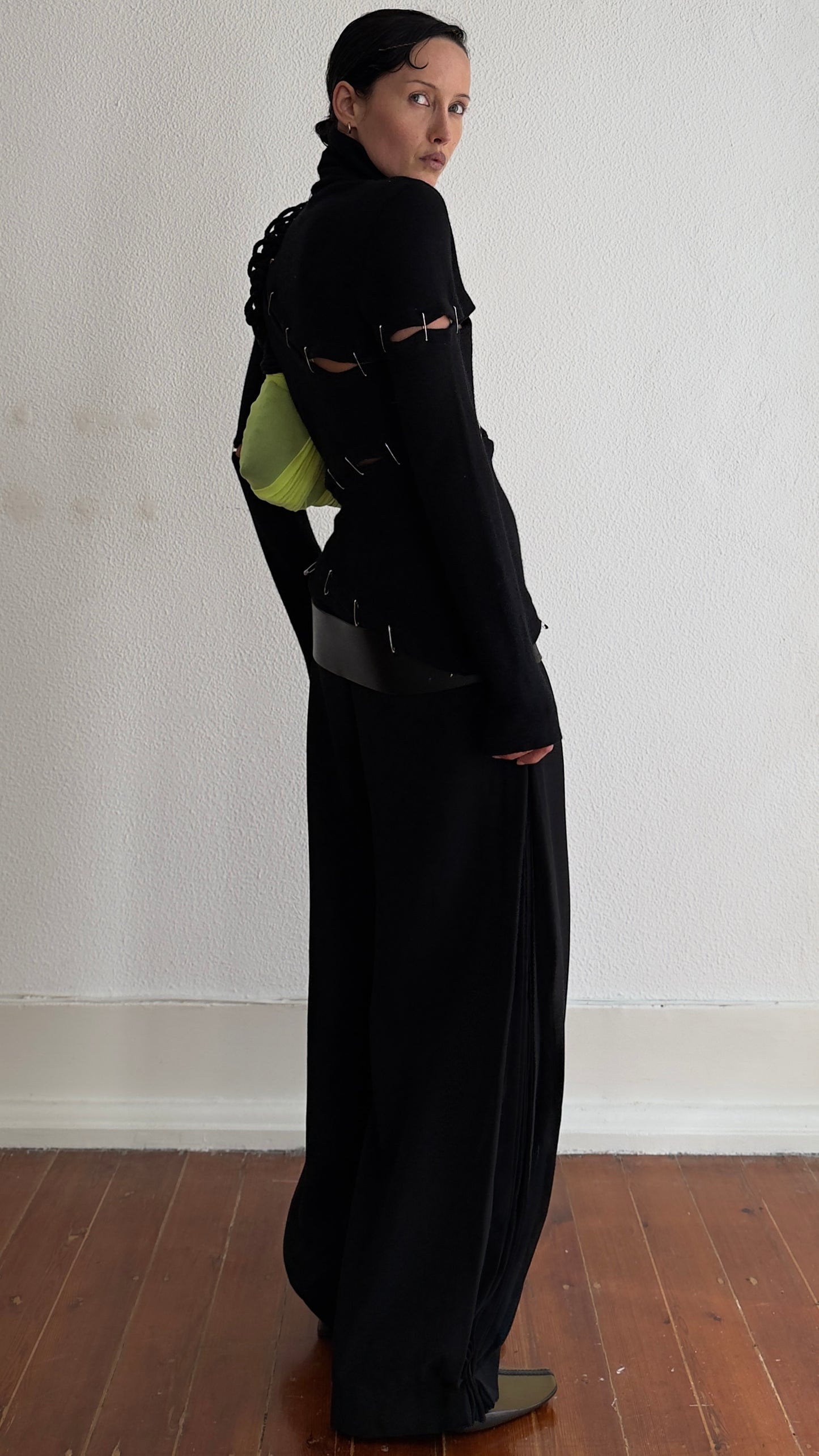 RARE EARLY 2000S PLEIN SUD SAFETY PIN DRESS / JUMPER / UK 8-10