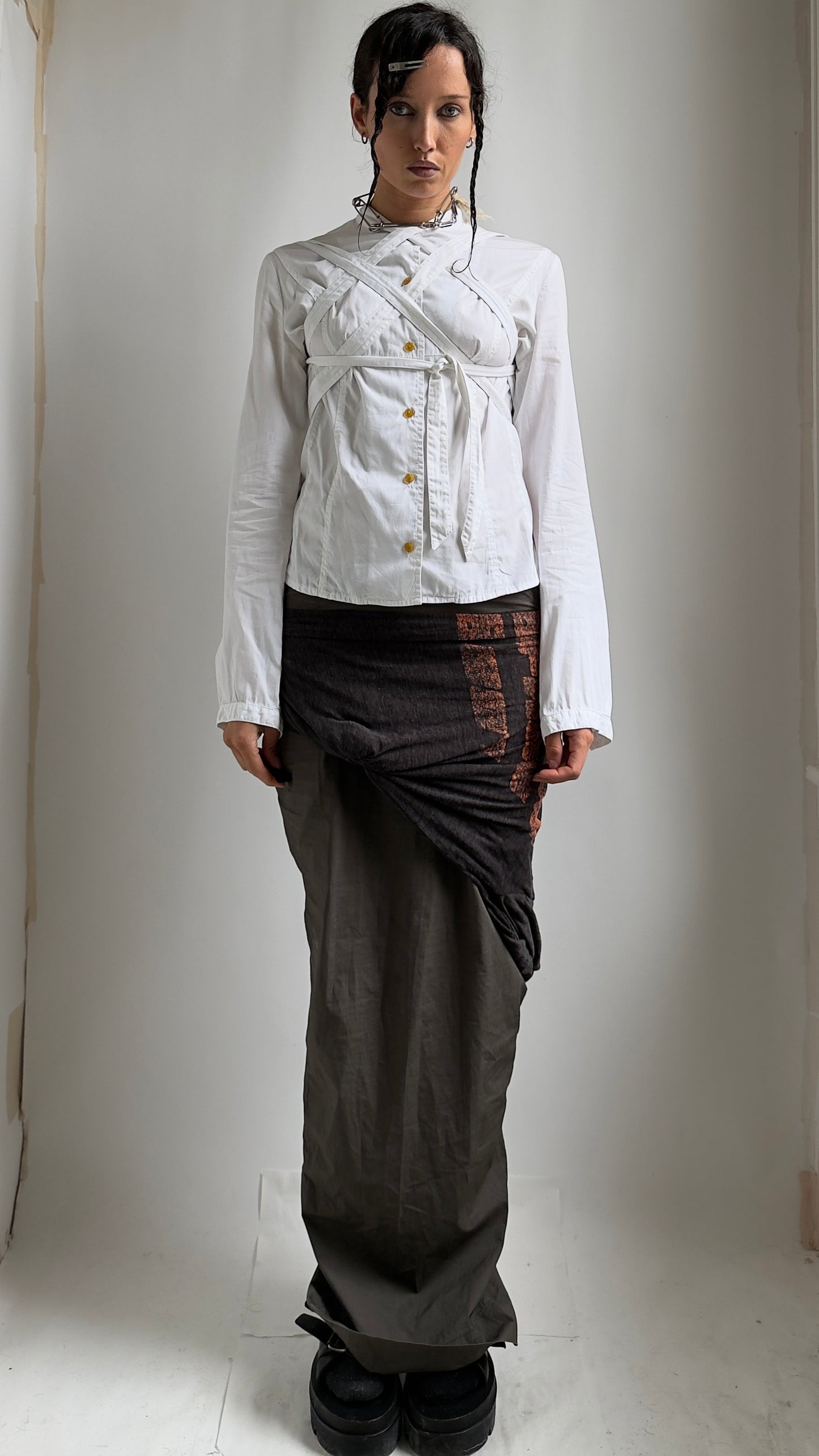 RARE 2007 VIVIENNE WESTWOOD BONDAGE SHIRT / UK 6-8