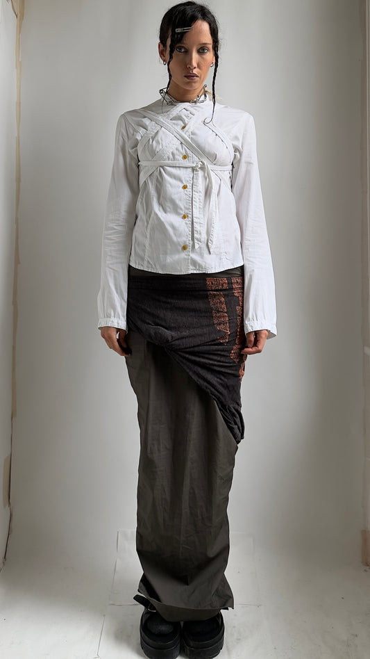 RARE 2007 VIVIENNE WESTWOOD BONDAGE SHIRT / UK 6-8