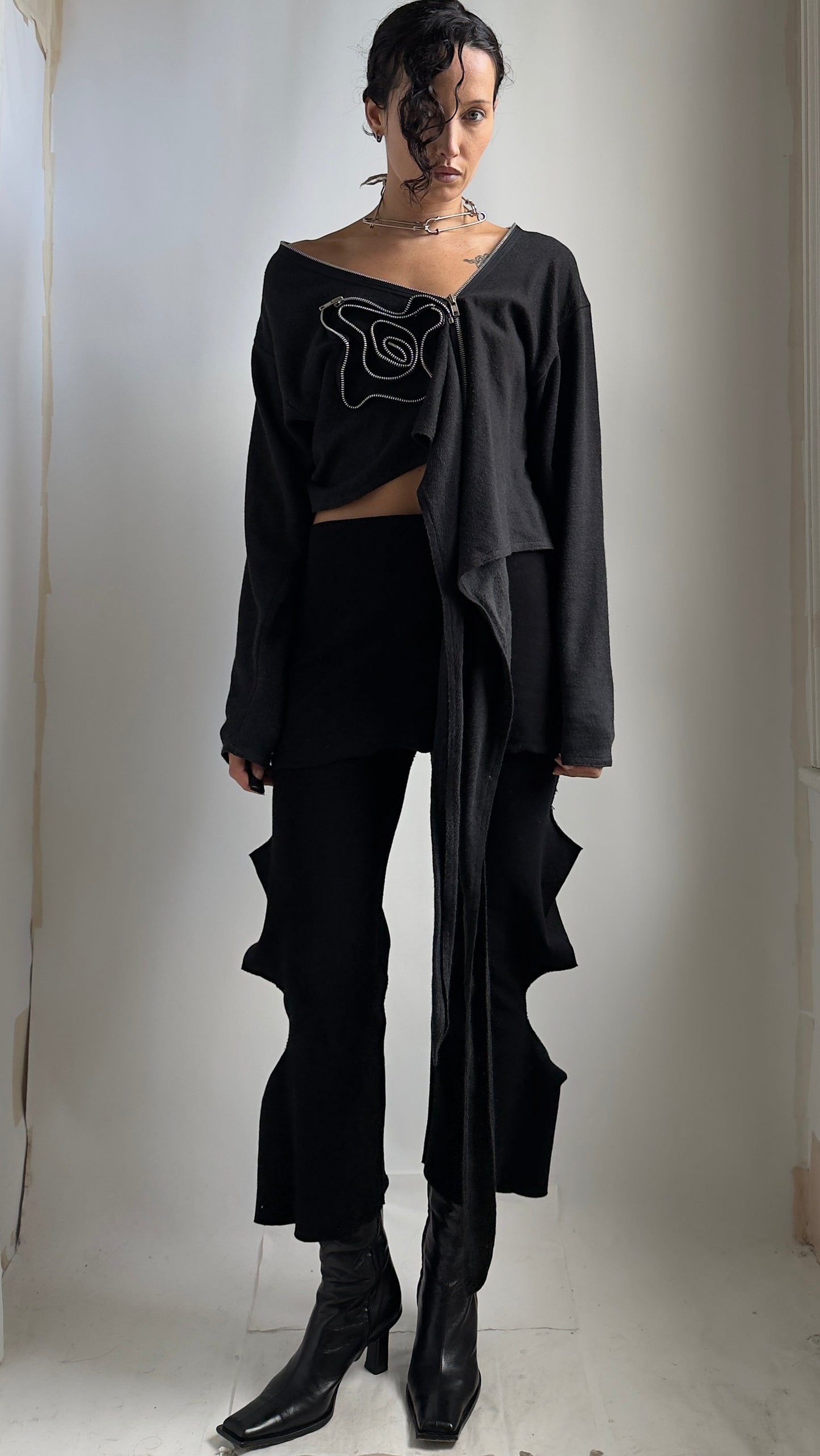 ULTRA RARE 80S HELEN STOREY ZIP FLOWER JACKET / UK 6-10