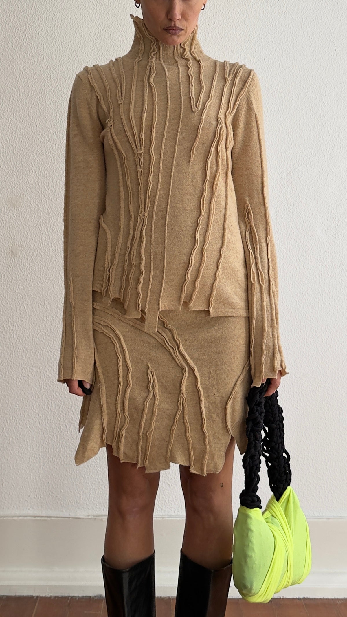 RARE 90S PLEIN SUD SCULPTURAL DECONSTRUCTED SKIRT / UK 6-10