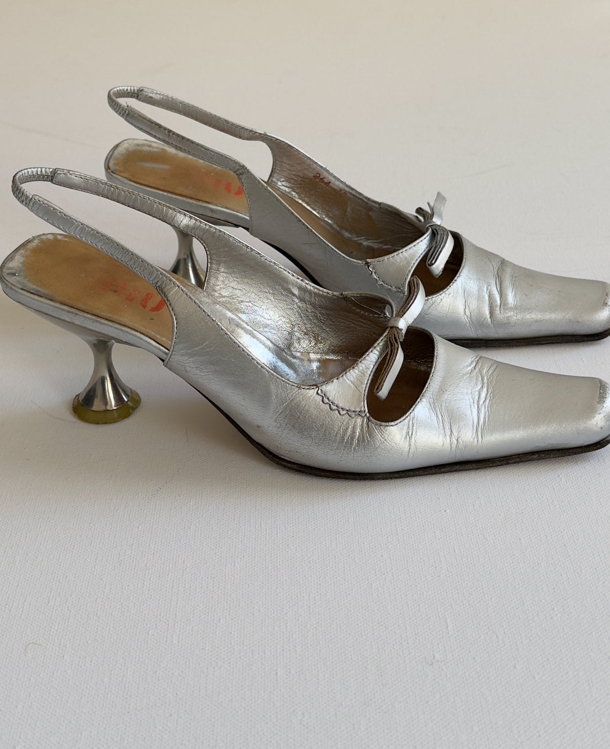 RARE SS 2000 PRADA SLINGBACKS / 37 / 4 UK