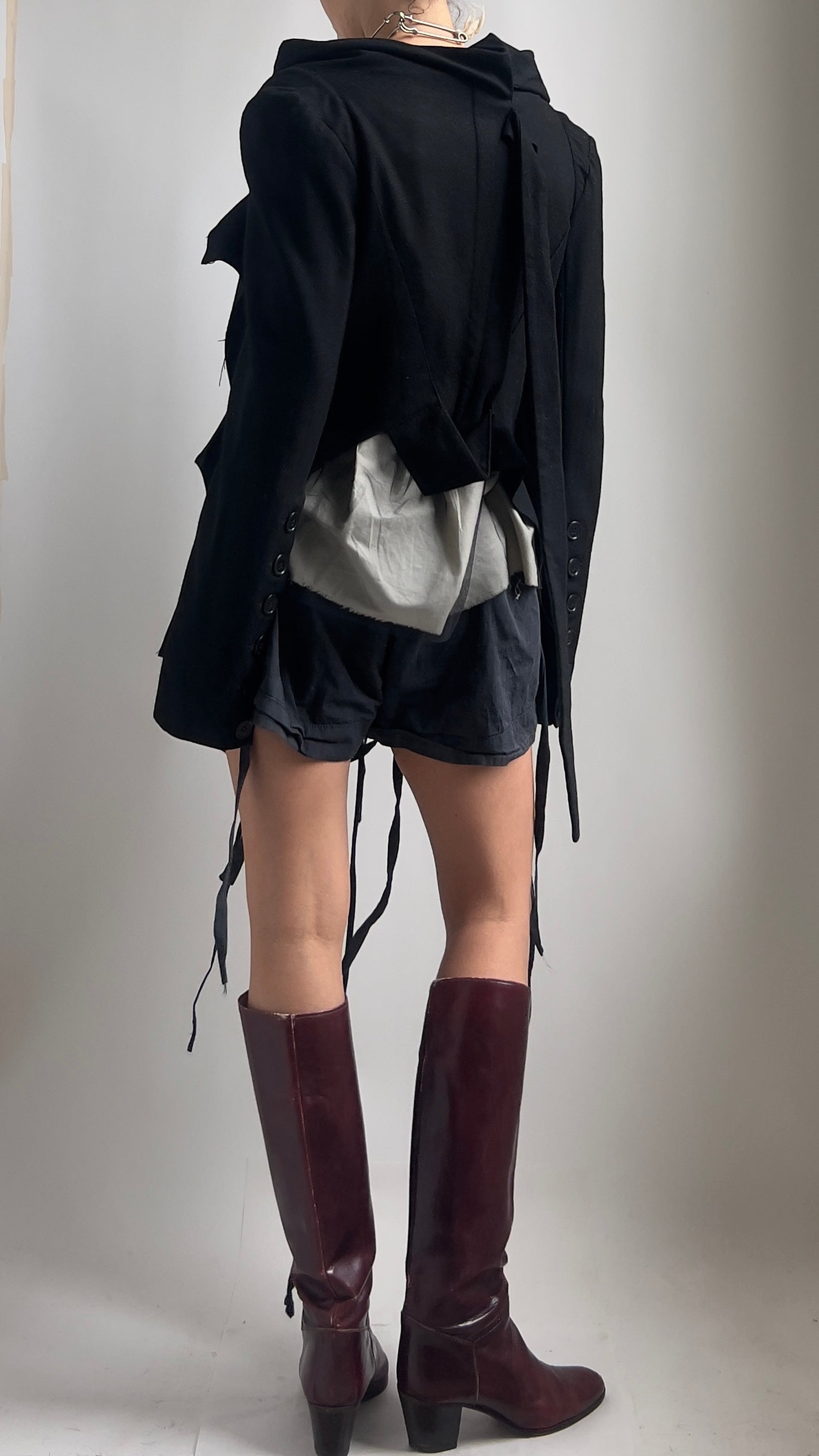 RARE EARLY 2000S GARDEM PARIS DECONSTRUCTED JACKET / UK 6-10
