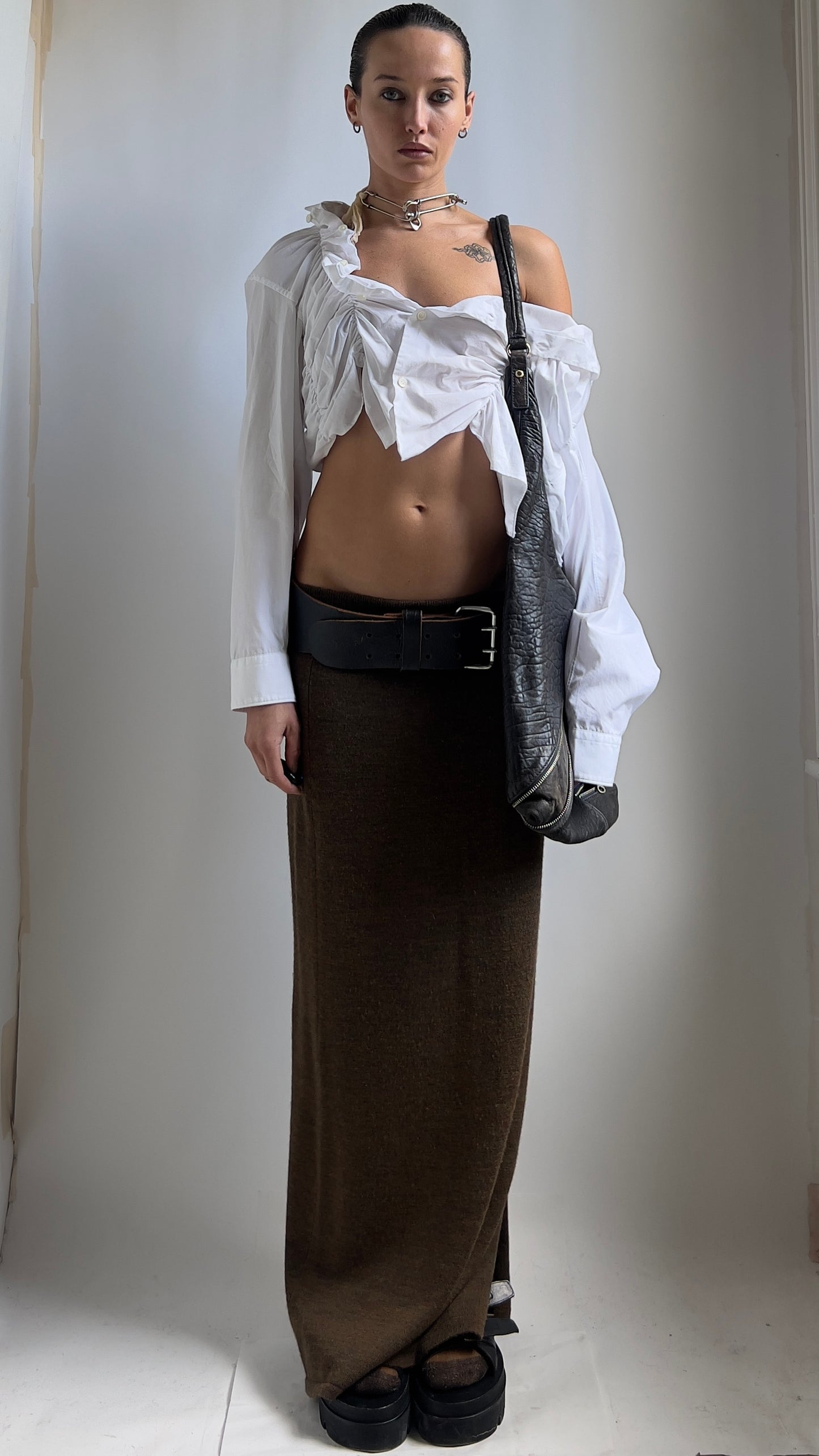 RUCHED COMME DES GARCONS SHIRT / M / UK 8-10