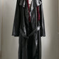 ULTRA RARE 70S OVERSIZED PVC TRENCH COAT / UK 12-16