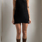 90S SOFT KNIT MINI DRESS WITH SUPER LOW PLUNGING BACK / UK 6-8