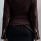 RARE 2011 JUNYA WATANABE FRAYED HEM WOOL BIKER JACKET / UK 6