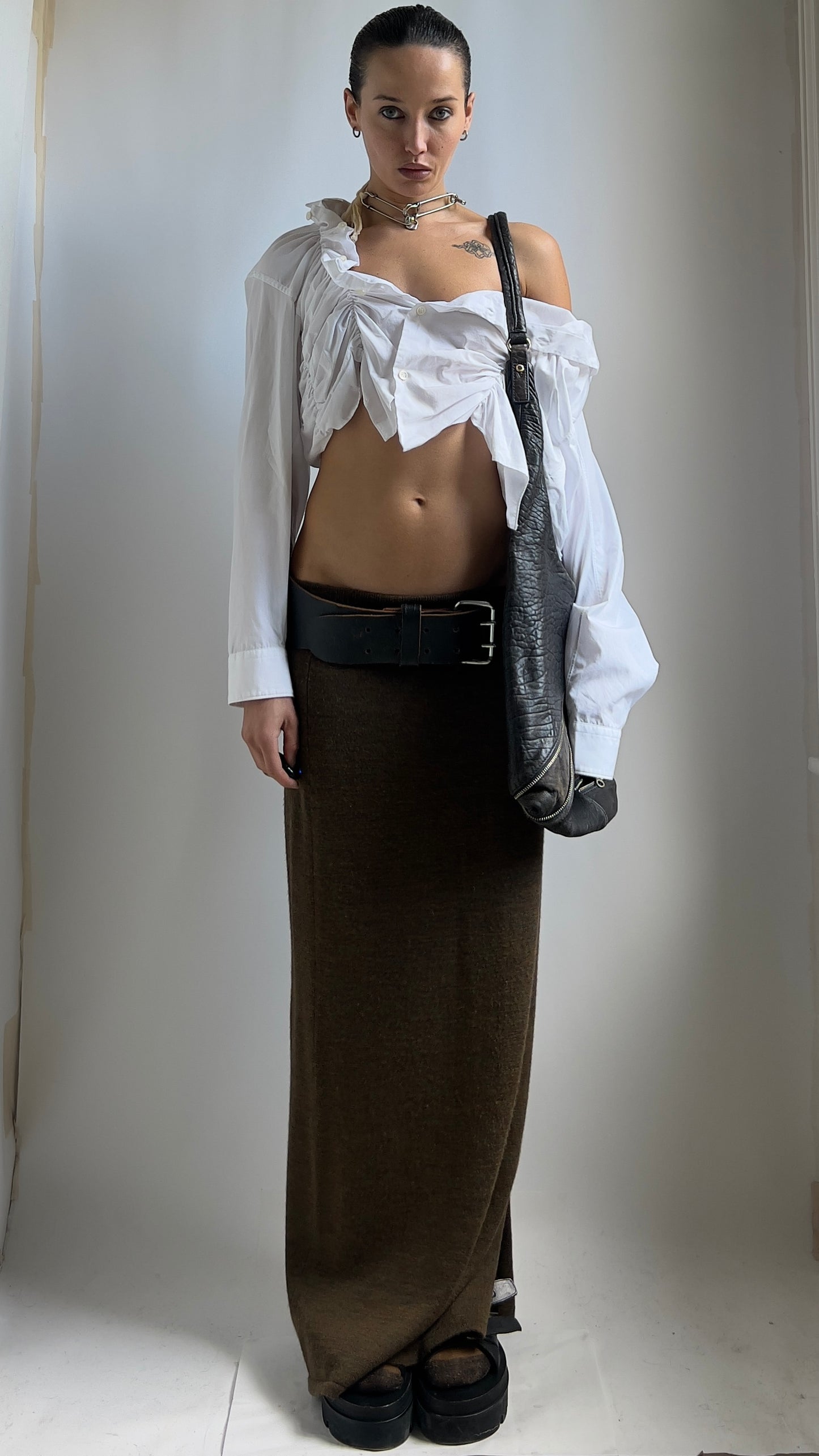 RUCHED COMME DES GARCONS SHIRT / M / UK 8-10