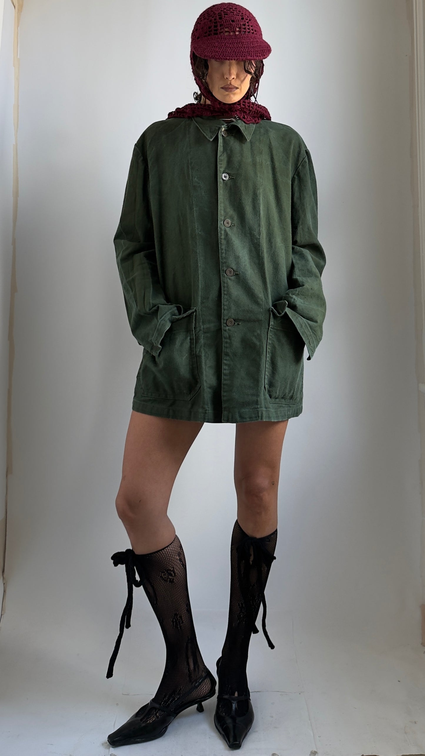 70S C44 FADED GREEN JACKET / UK 6-12