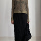 90S ISSEY MIYAKE TEXTURAL SKIRT / UK 6-10