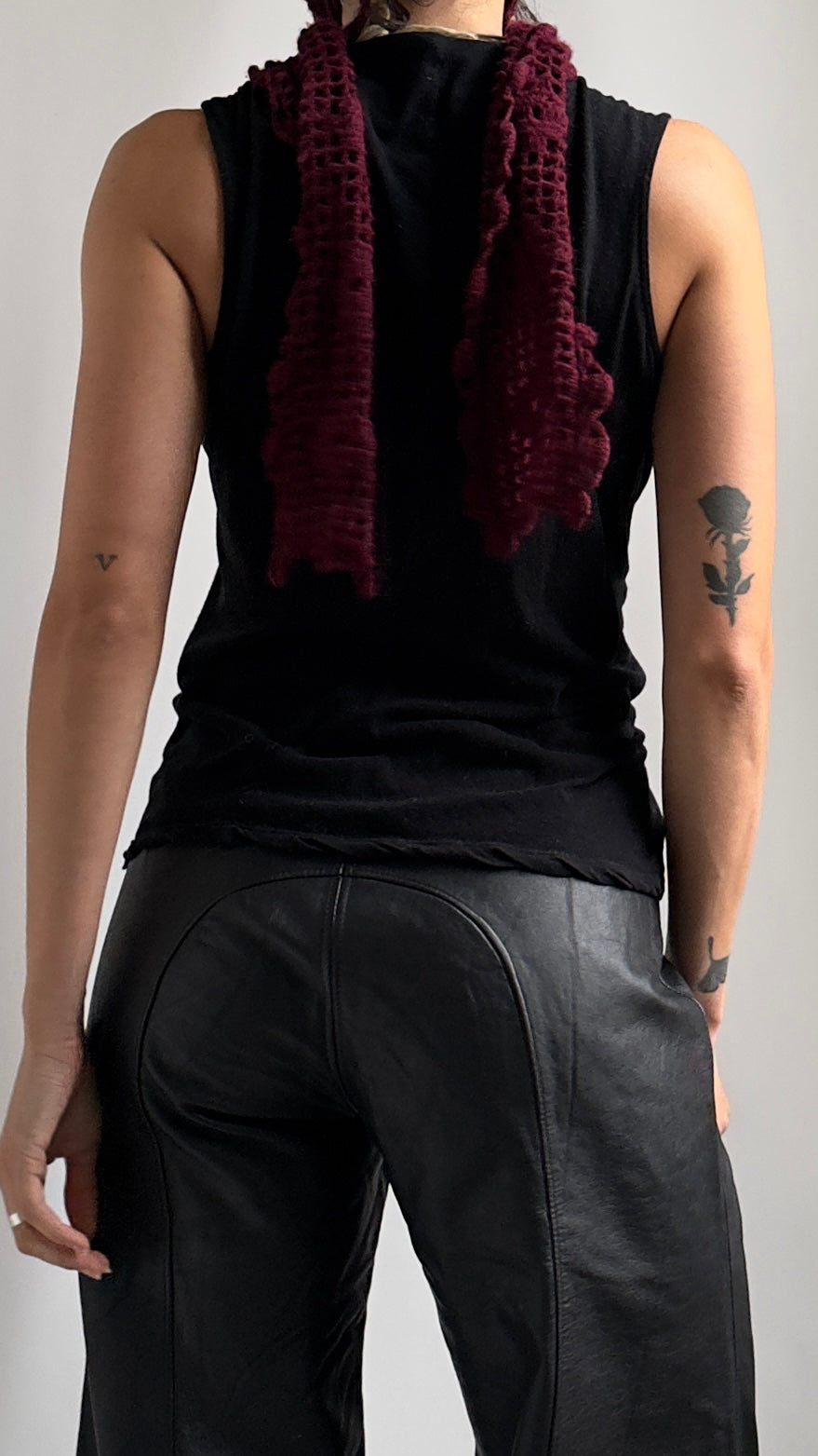 90S SHARON WAUCHOB ASYMMETRICAL TWISTED TOP / UK 6-10