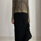 90S ISSEY MIYAKE TEXTURAL SKIRT / UK 6-10