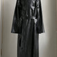 ULTRA RARE 70S OVERSIZED PVC TRENCH COAT / UK 12-16