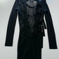 RARE 90S JEAN PAUL GAULTIER OPEN FRONT BONDAGE DRESS / UK 6-10