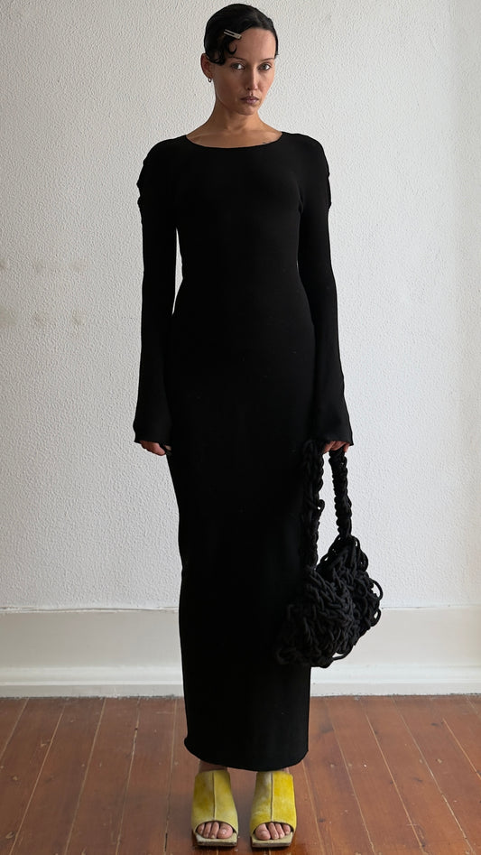 RARE 1999 ISSEY MIYAKE APOC FITTED MAXI DRESS / UK 6-10
